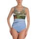 All-Over Print One-Piece Swimsuit with Bowling Green in Winter
